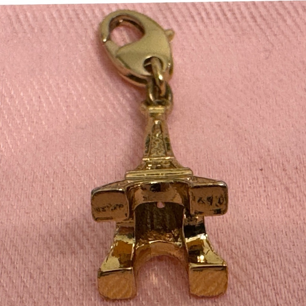 KATE SPADE Eiffel Tower 12 KT Plated Vintage Charm (No Bracelet) - Picture 5 of 8